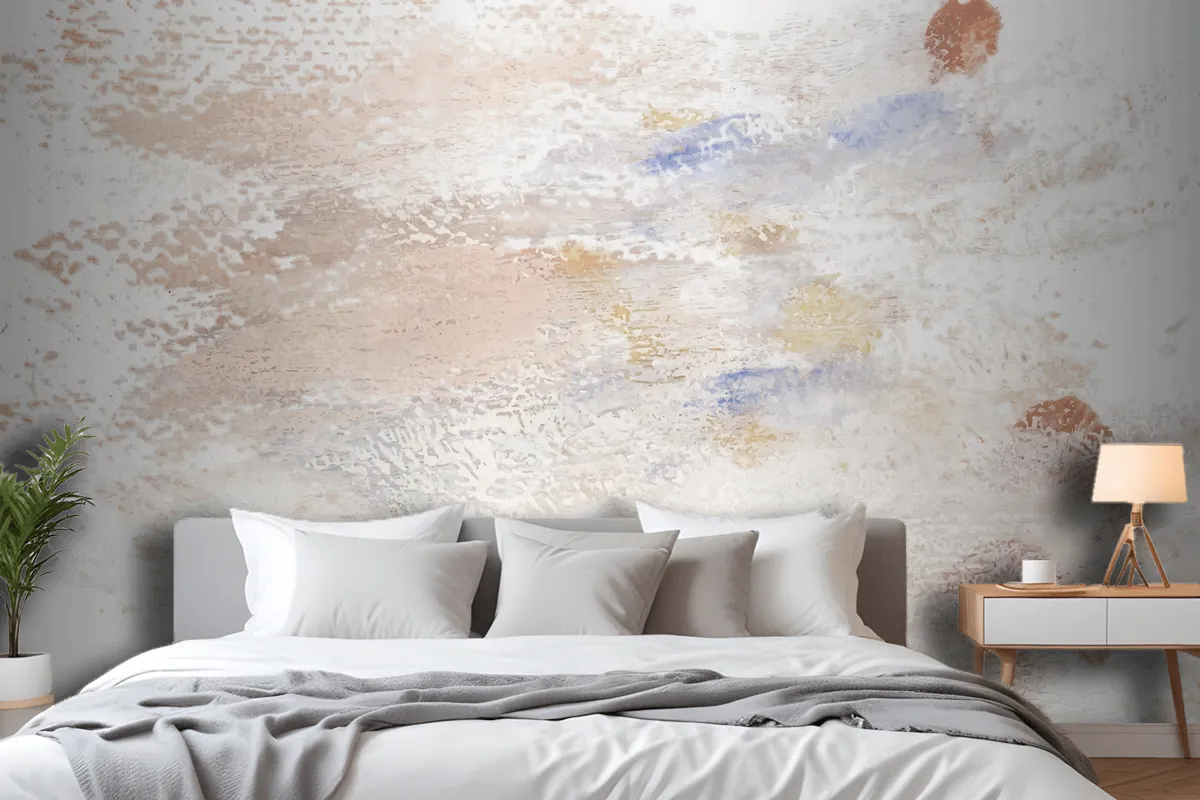 Earth Tone Paint On A Canvas Wallpaper Mural