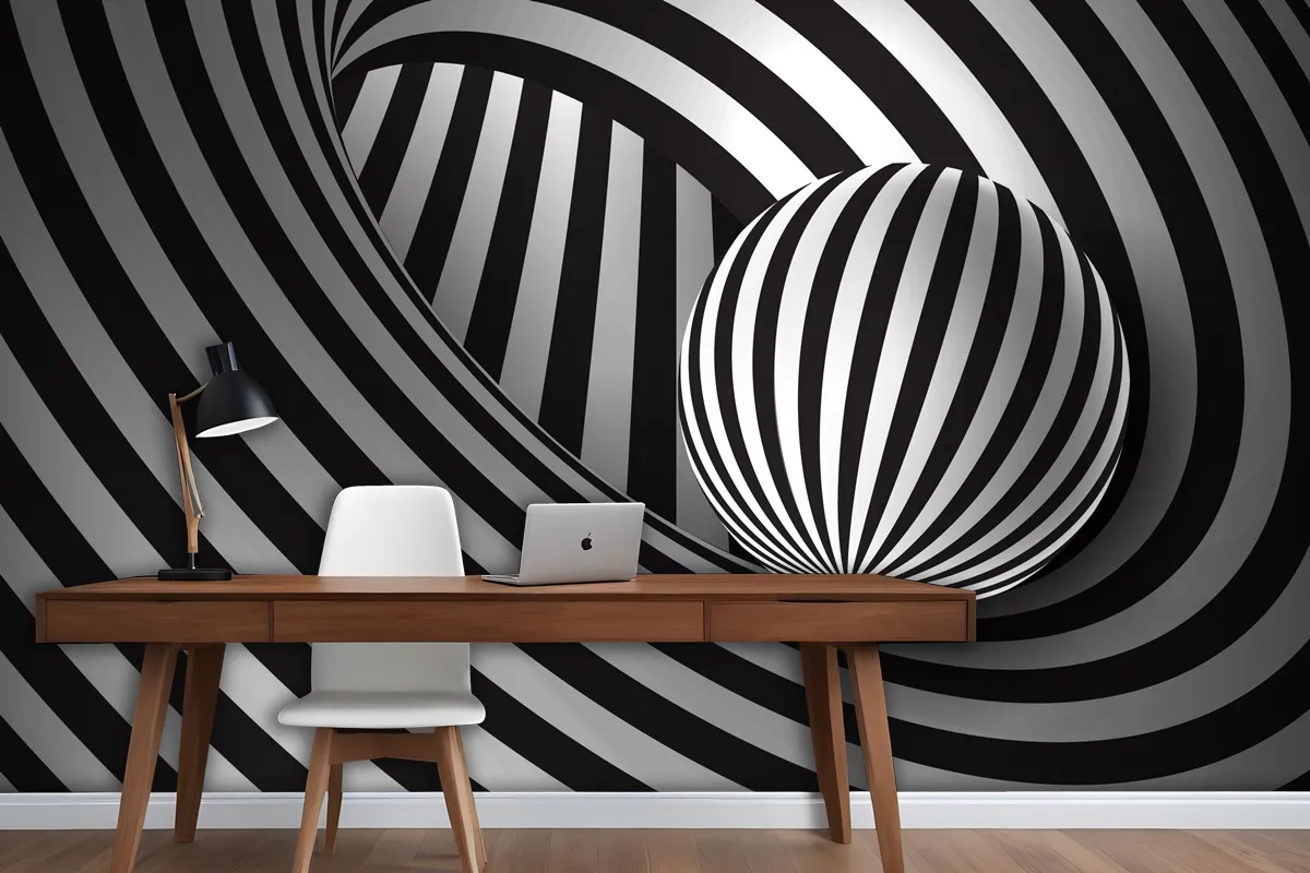 Psychedelic Optical Illusion Background Wallpaper Mural