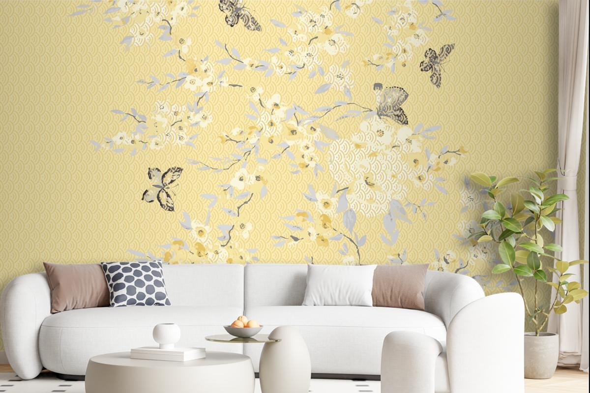 Graphic Pattern For Textile Fabric Designs Wallpaper Mural