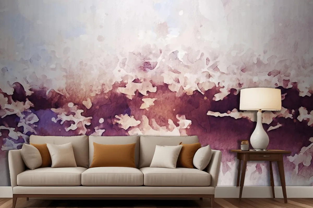 Abstract Texture Of Watercolor Wallpaper Mural