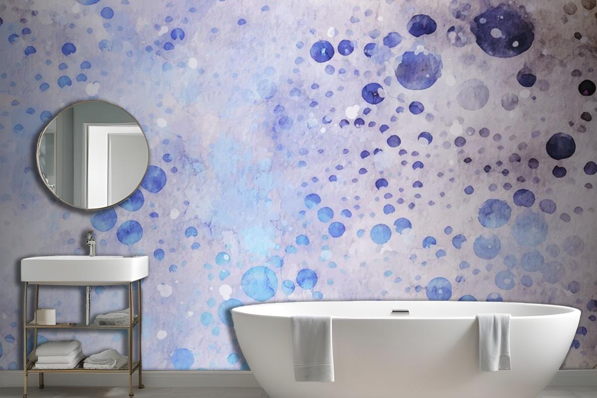 Bubble Style Watercolor Artwork Wallpaper Mural