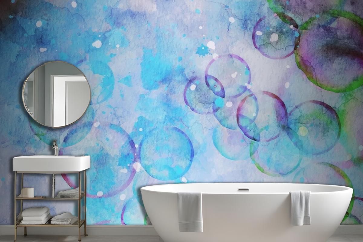 Bubble Watercolor Artwork Wallpaper Mural