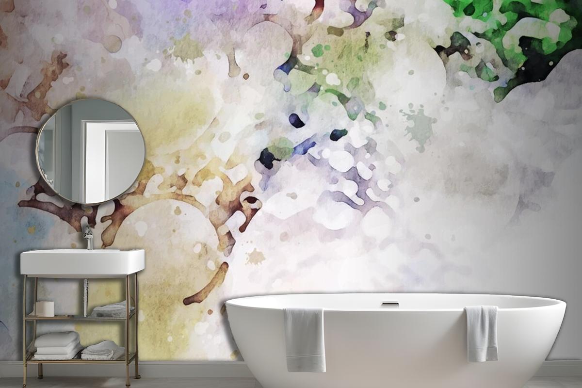 Pastel Texture Watercolour Background Wallpaper Mural