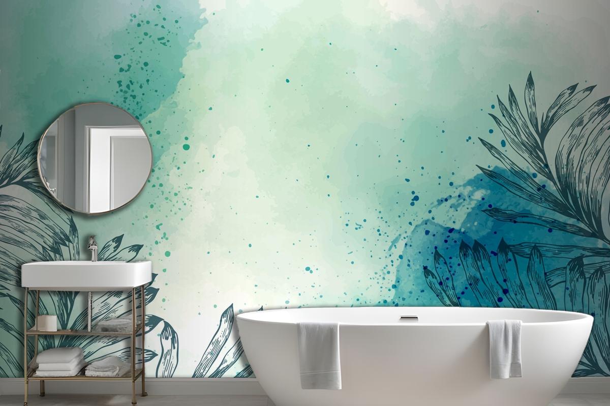 Watercolor Hand Drawn Wallpaper Mural