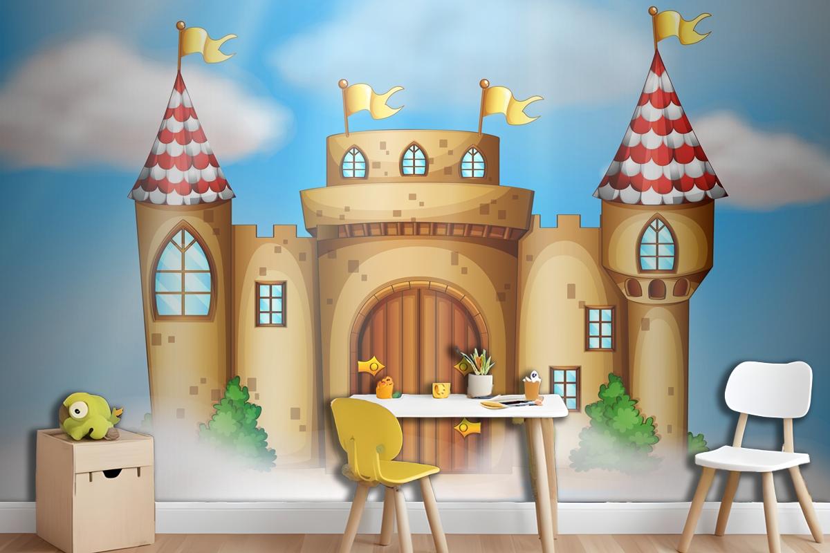 A Fairy Tale Castle On Sky Wallpaper Murals