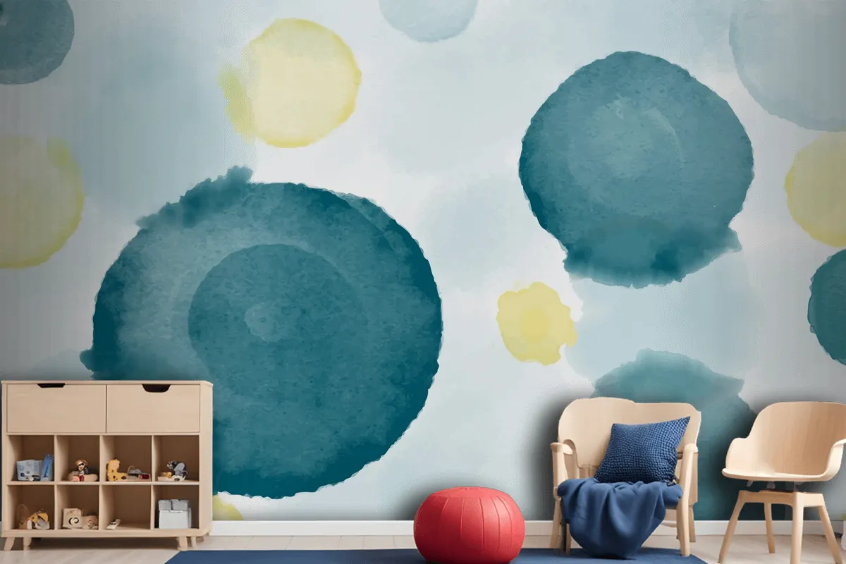 Abstract Watercolor Background Wallpaper Mural