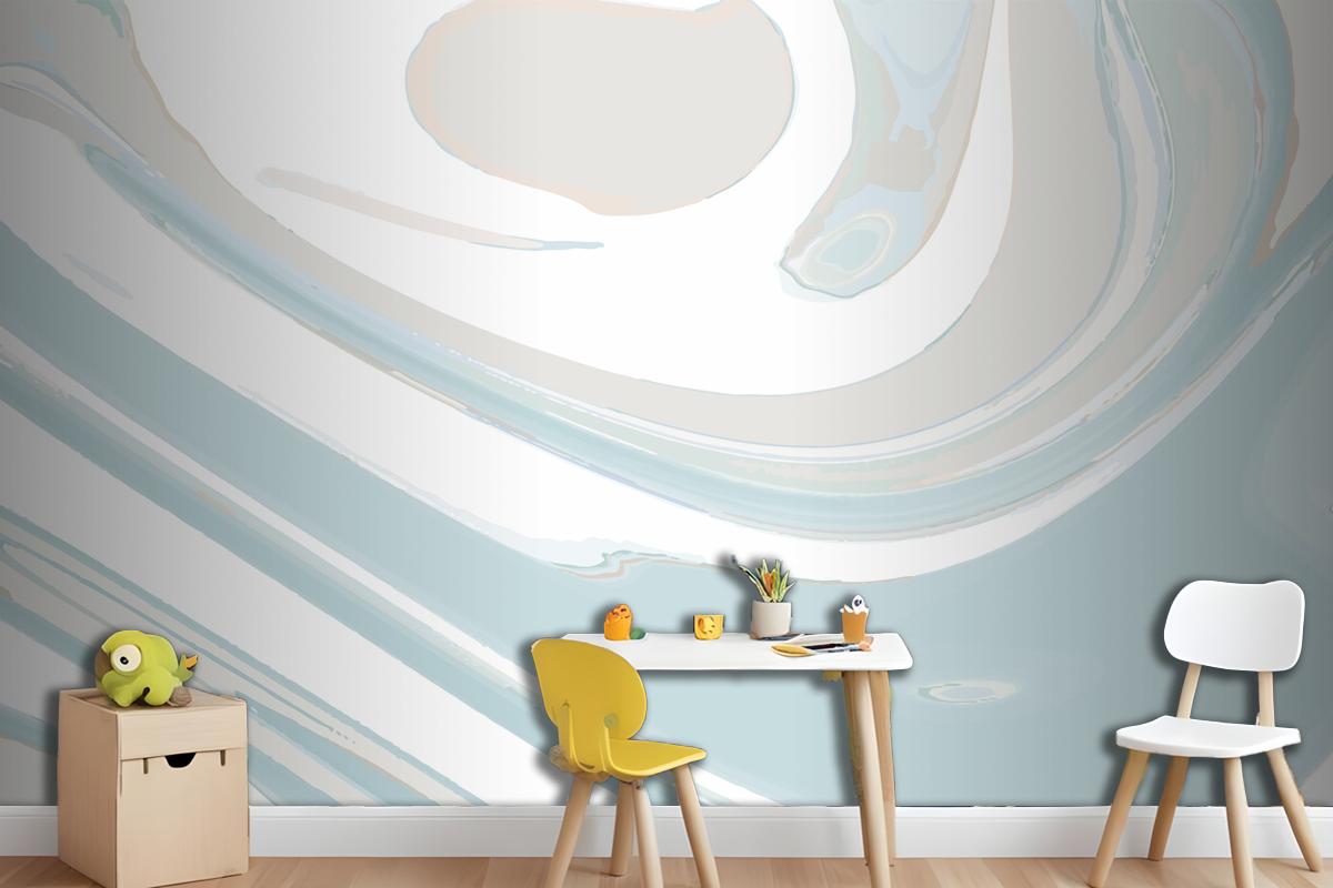 Acrylic Paint Pour Background Vector Wallpaper Mural