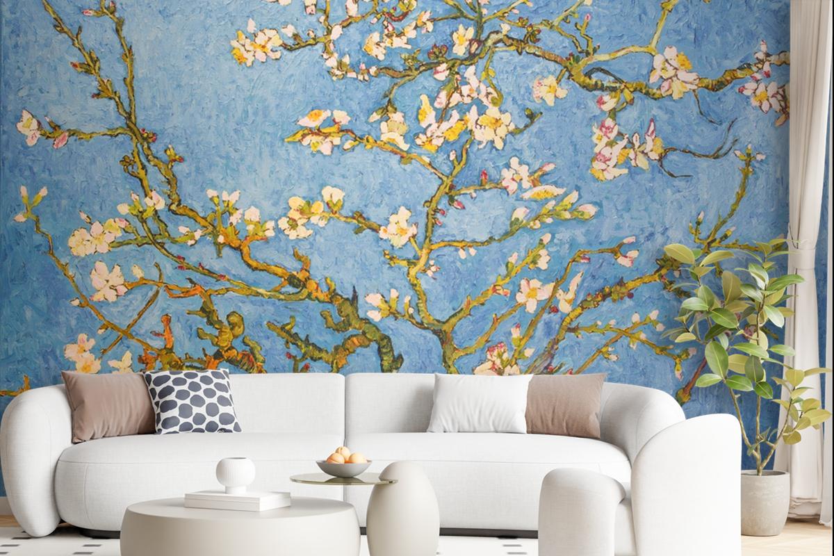 Blooming Almond Tree Wallpaper Mural