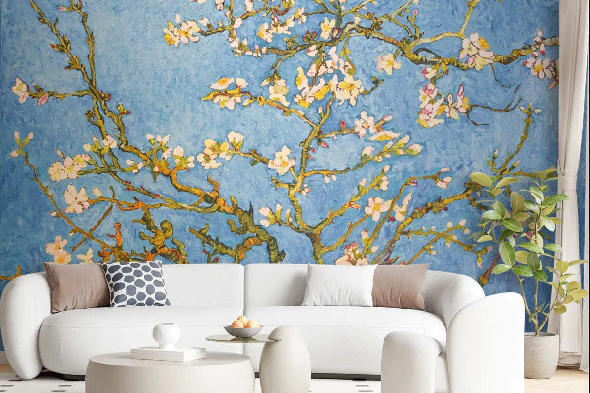 Blooming Almond Tree Wallpaper Mural