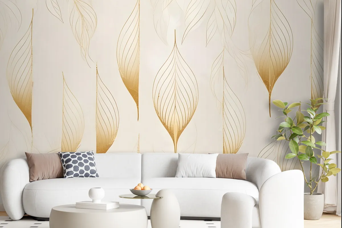 Boho Geometric Art Lines Wallpaper Mural