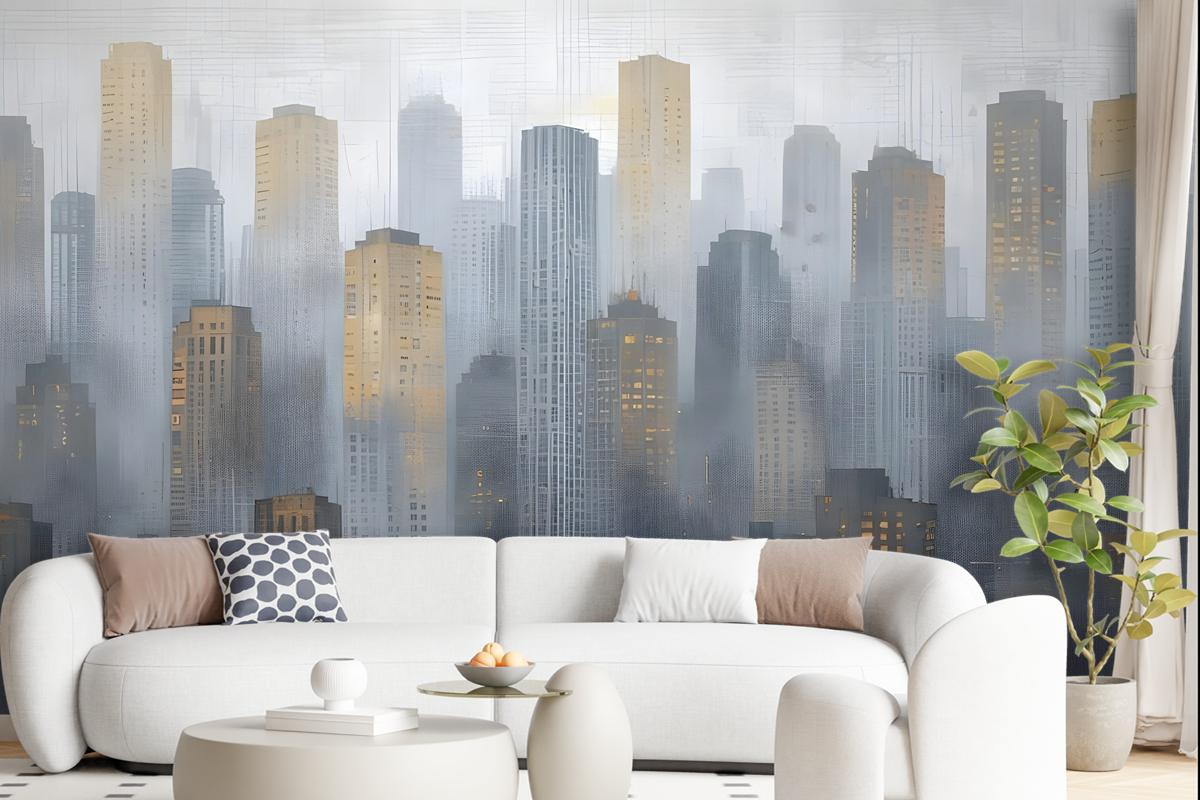 City Silhouette Wallpaper Mural