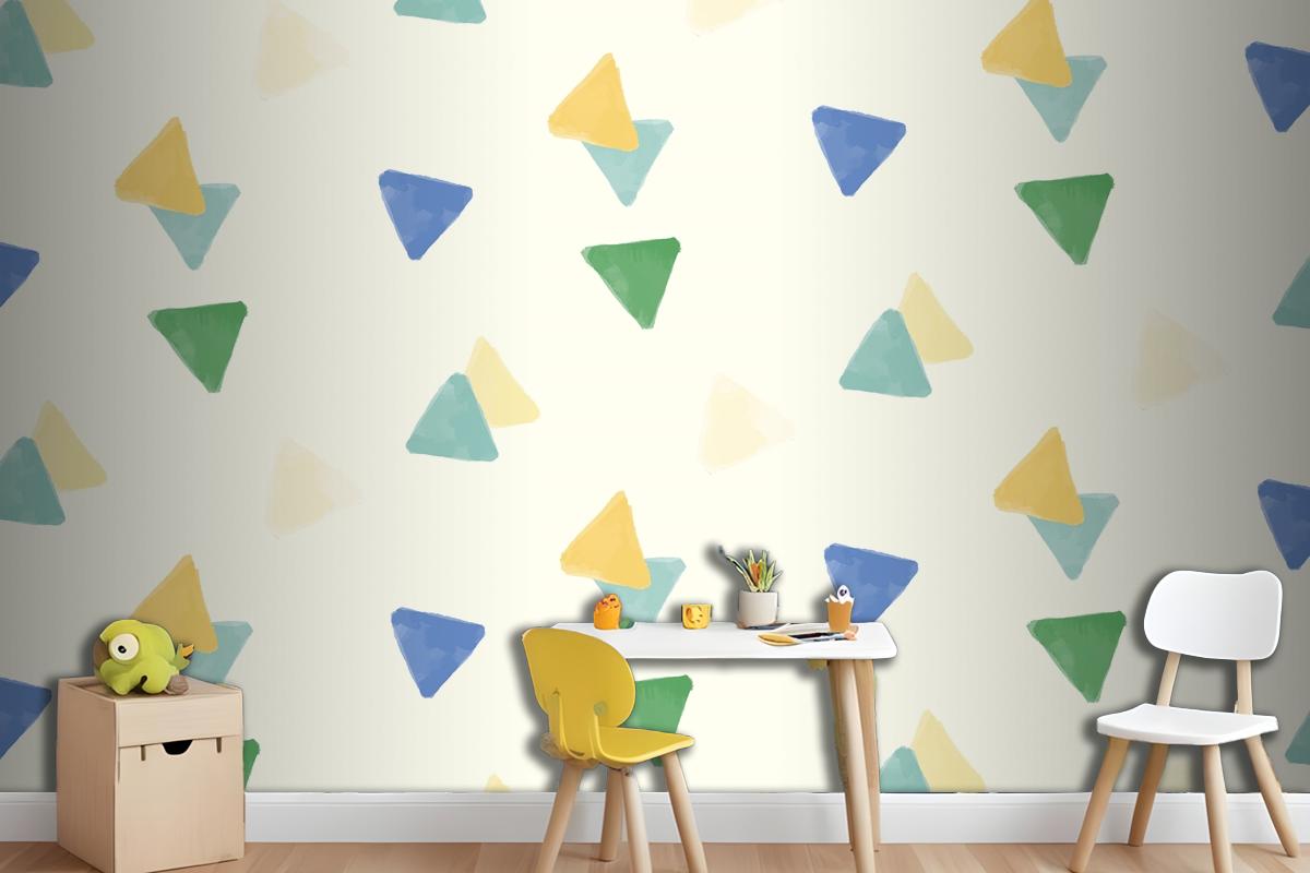 Colorful Geometric Seamless Pattern Design Wallpaper Mural