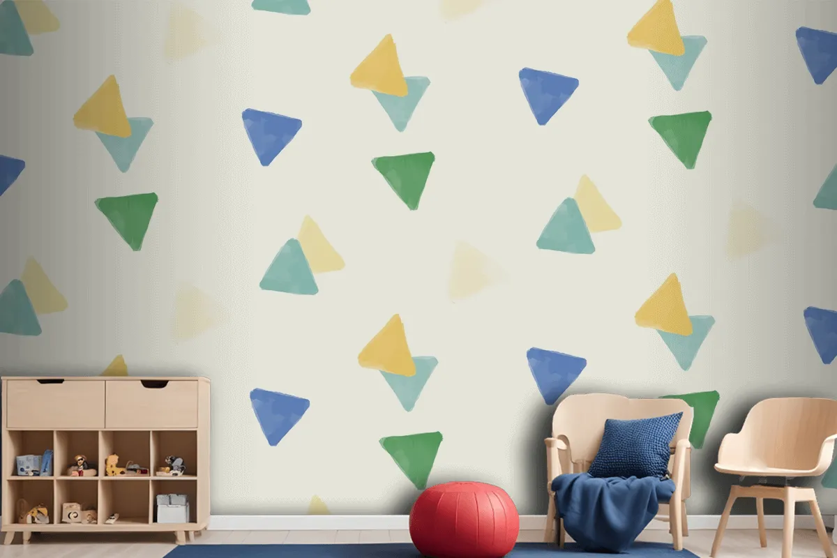 Colorful Geometric Seamless Pattern Design Wallpaper Mural