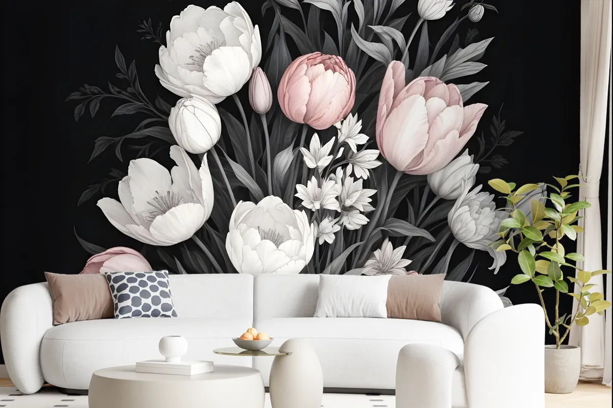 Dutch Floral Bouqet Wallpaper Mural