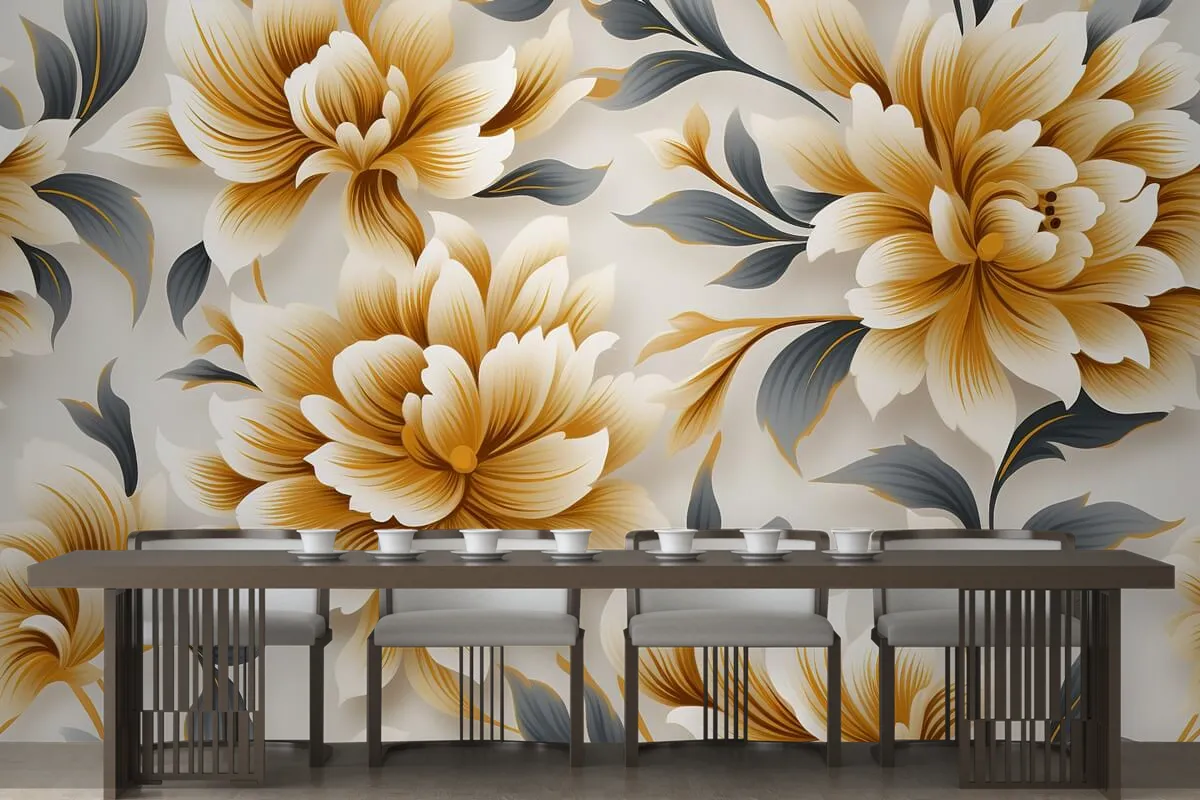 Floral Pattern Design Printing Textile Transfer Designs Pattern Flower Wallpaper Mural