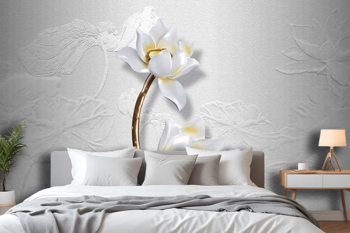 Flower Decoration Design Beautiful Wallpaper Mural