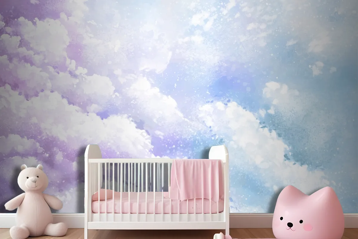 Gradient Pastel Sky Background Kids Wallpaper Mural