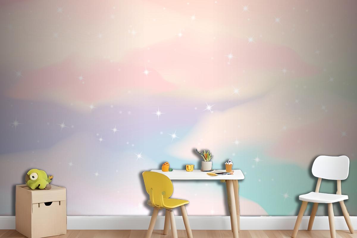 Gradient Pastel Sky Background Wallpaper Mural