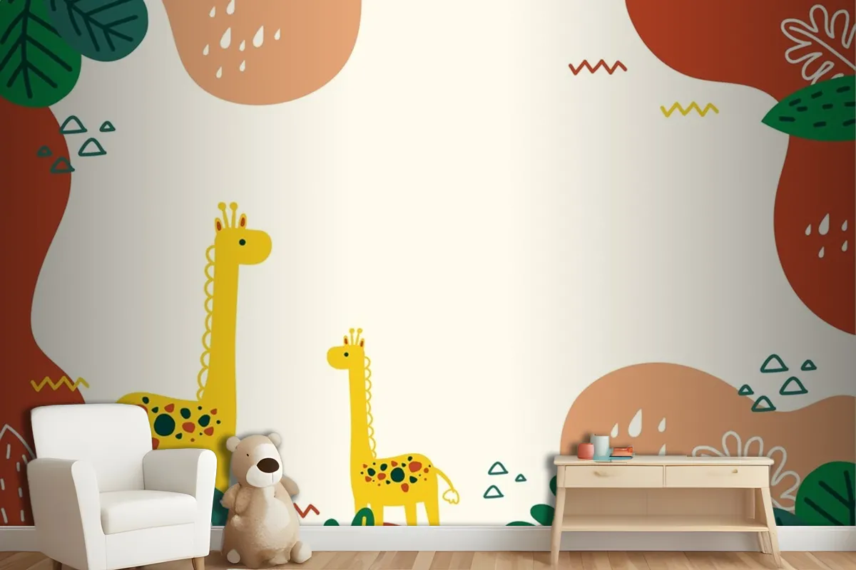 Hand Drawn Doodle Background Wallpaper Mural