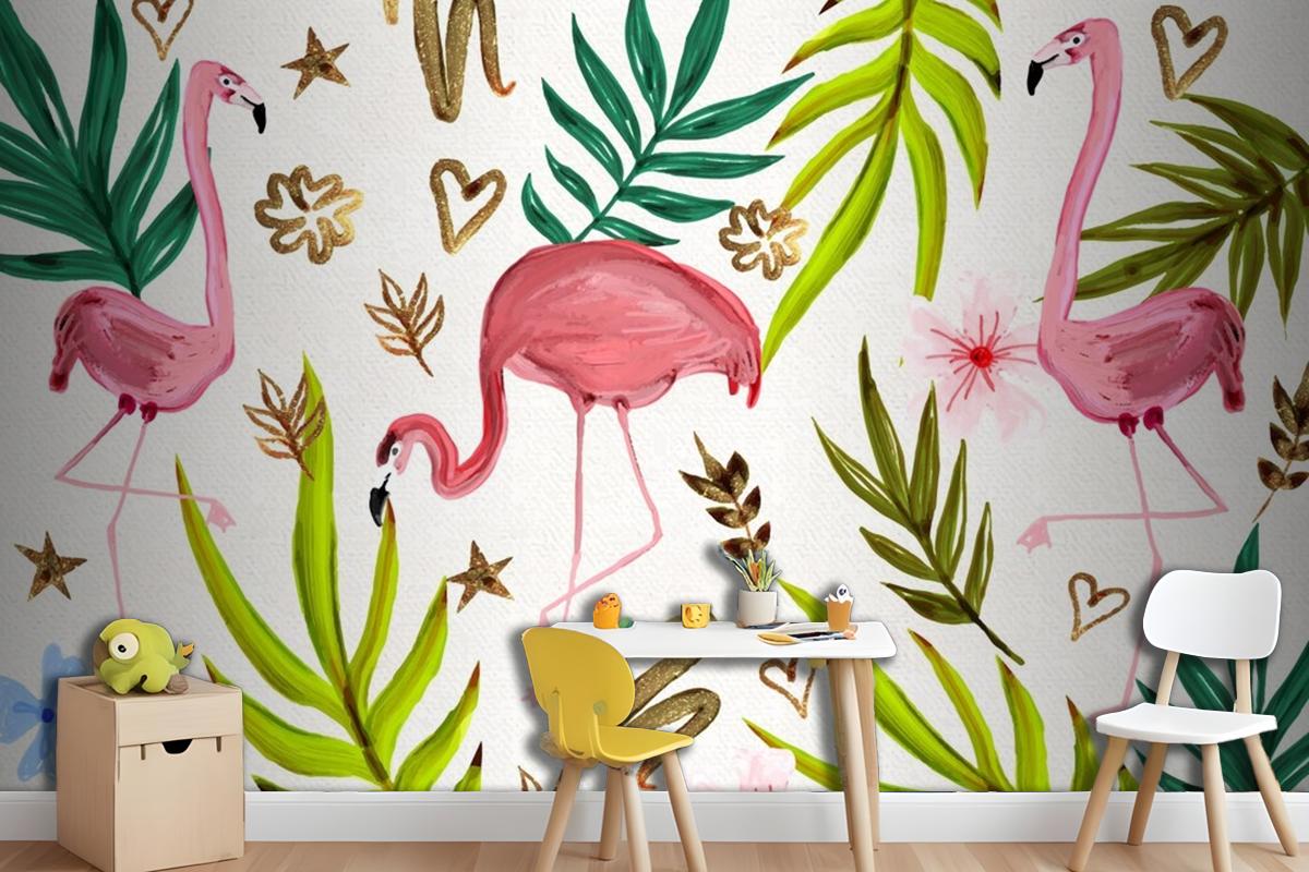 Hand Painted Watercolor Summer Wallpaper Mural