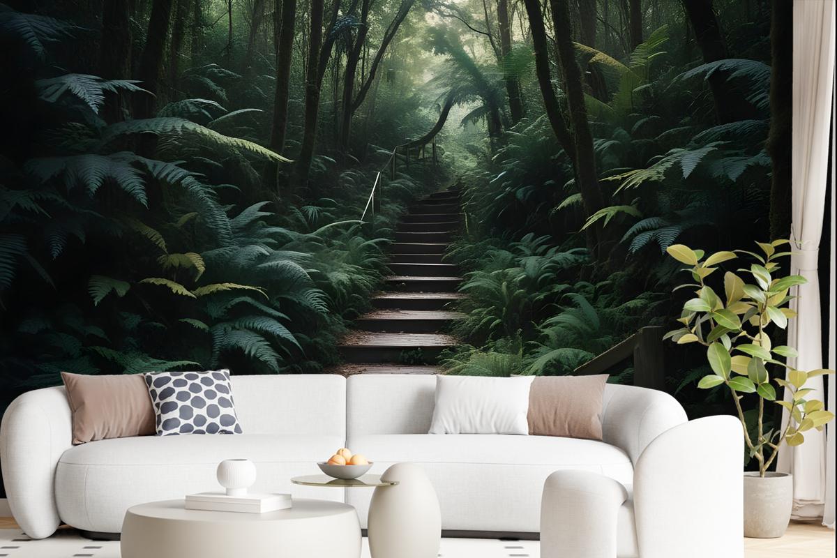 Jungle Pathway Wallpaper Mural