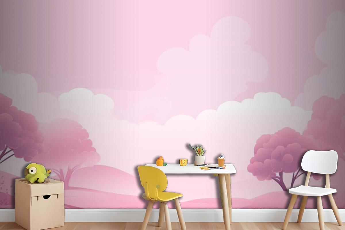 Light Pink Background Wallpaper Mural