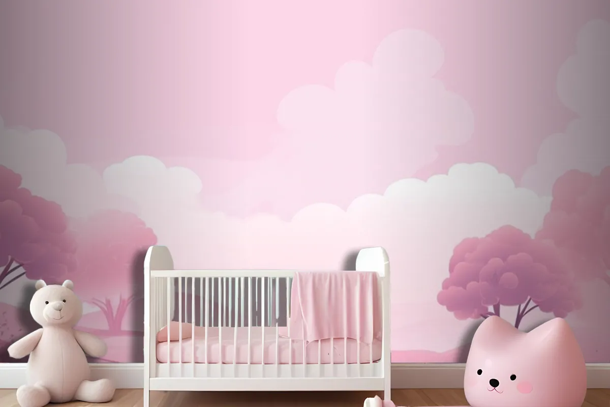 Light Pink Background Wallpaper Mural