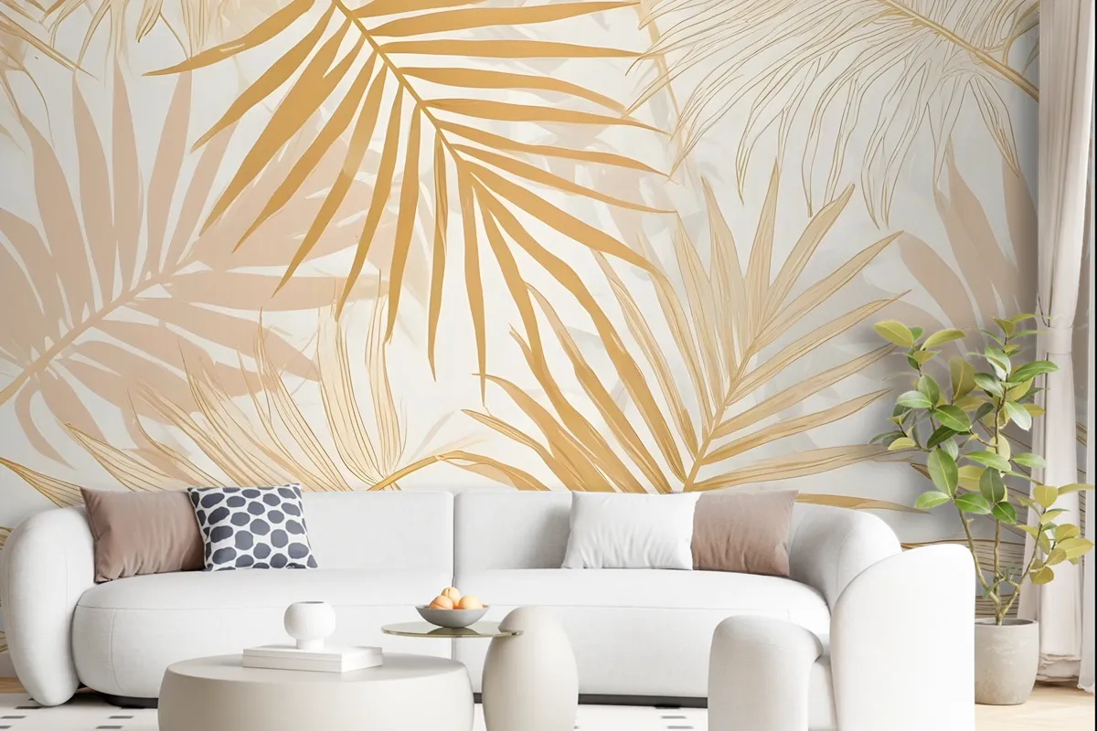 Lux Exotic Style Tropical Leaf Wallpaper Mural