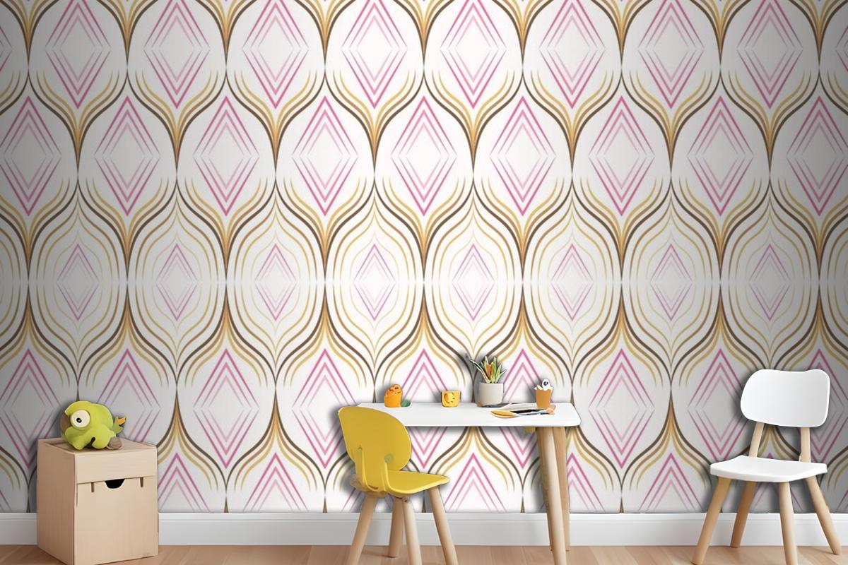 Luxury Silk Fabric Seamless Pattern Wallpaper Mural