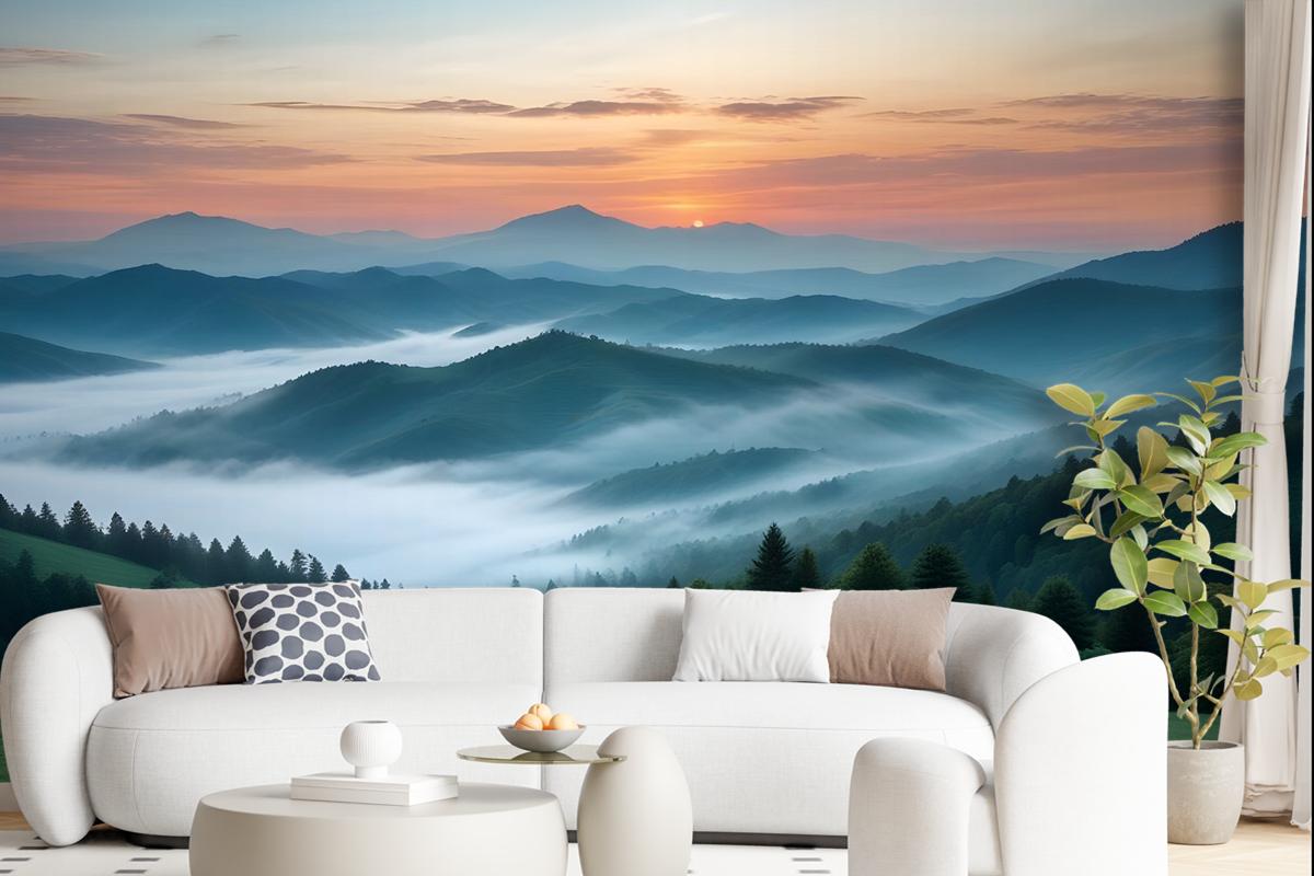 Mountain Scenic Landscape Wallpaper Mural