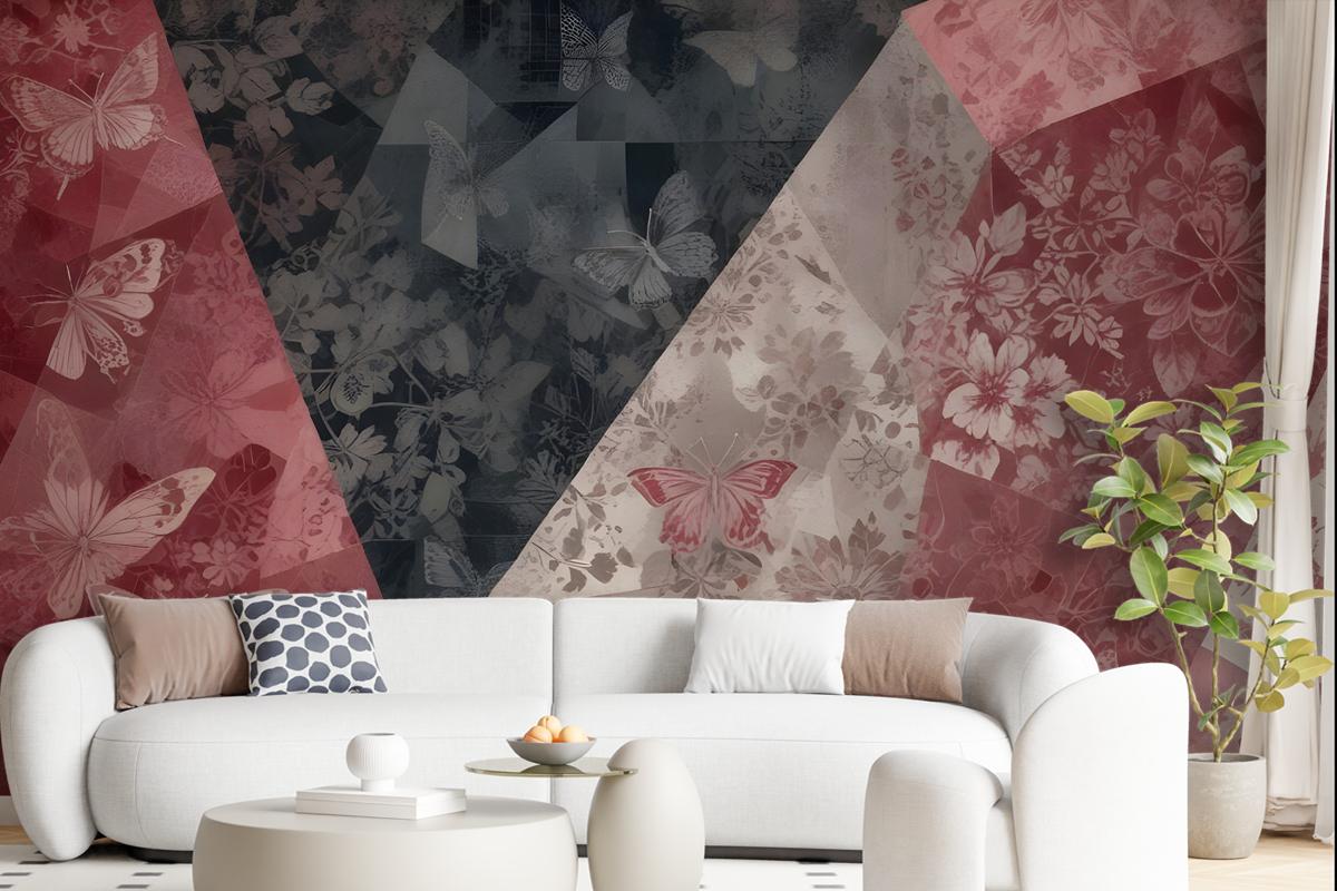 Patchwork Patterned Wallpaper Mural