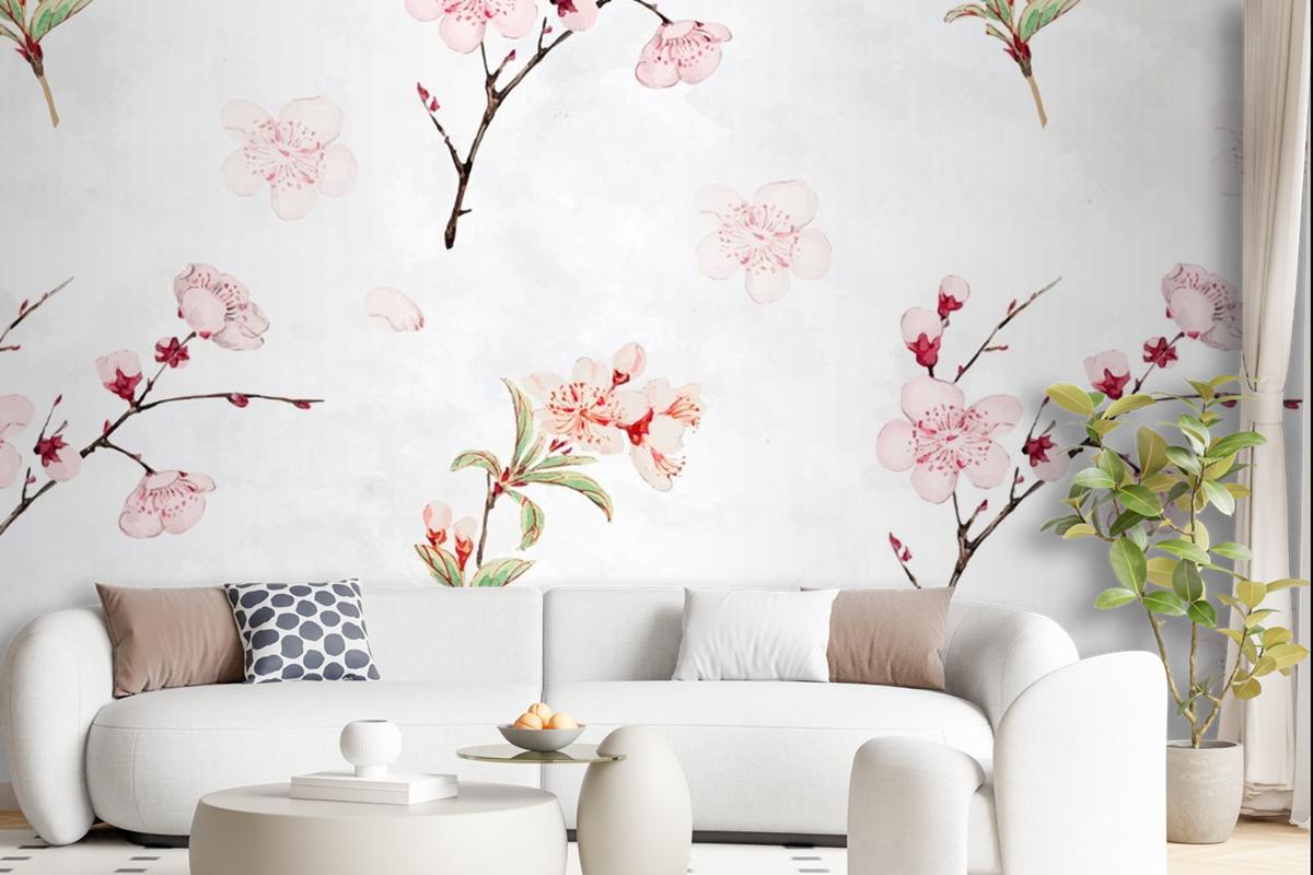 Plum Blossom Pattern Background Wallpaper Mural