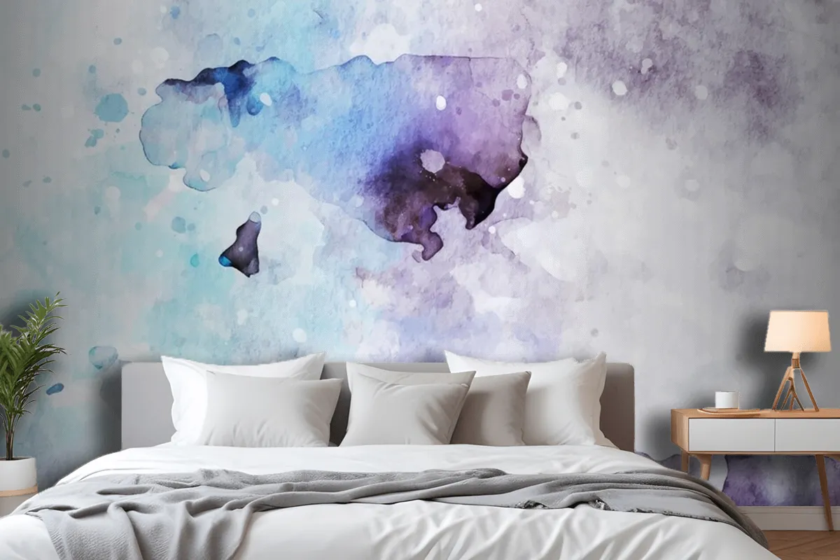 Simple Watercolor Background Wallpaper Mural