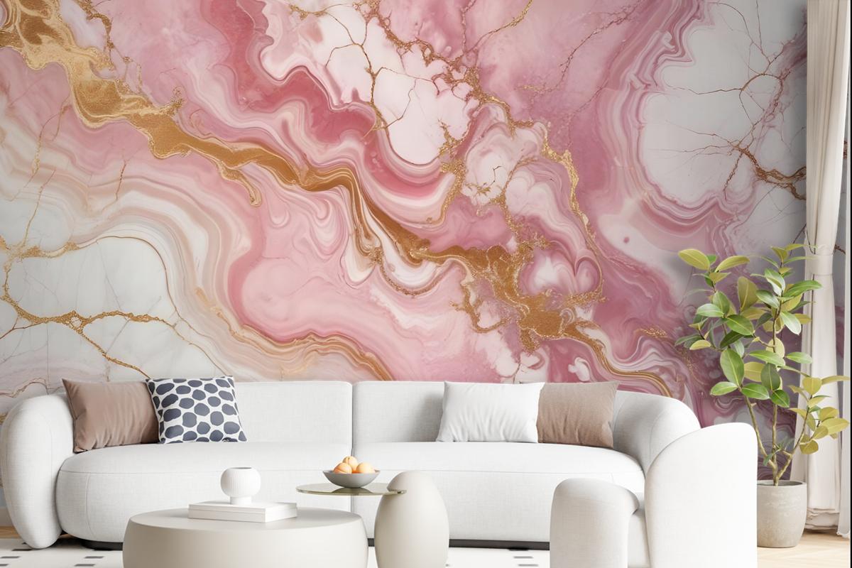 Soft Marble Abstract Art Wallpaper Mural