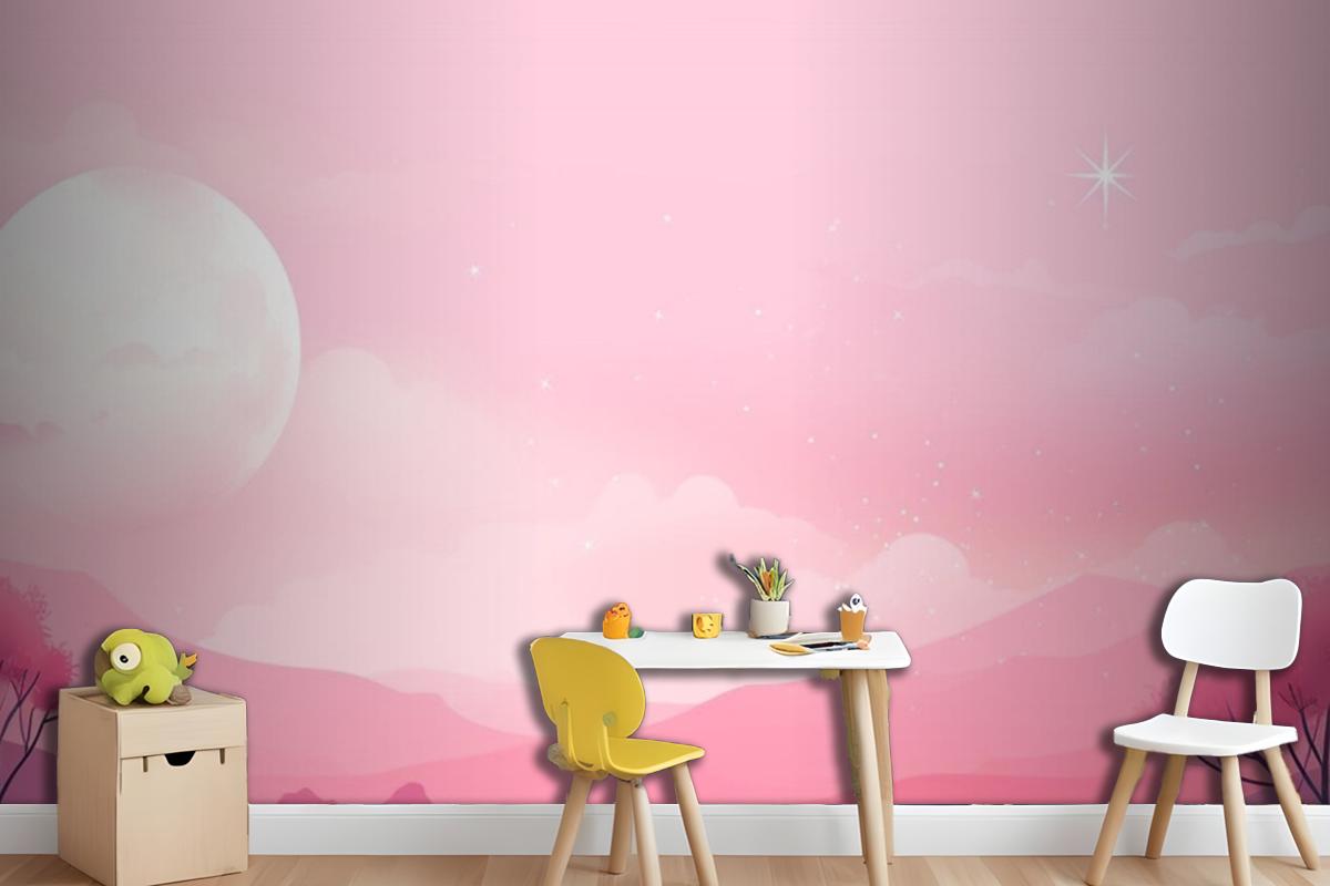 The Moon Is In The Sky Wallpaper Mural