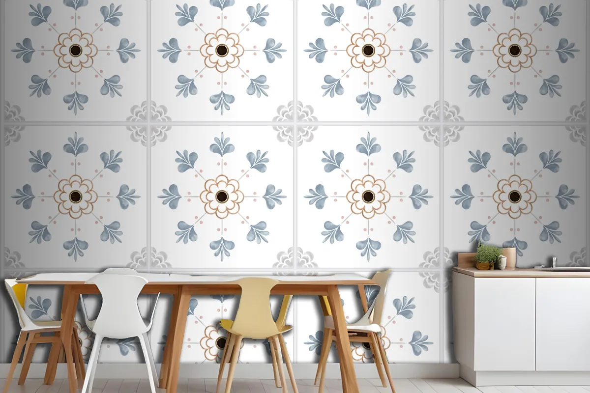 Tiles Textured Pattern Wallpaper Mural