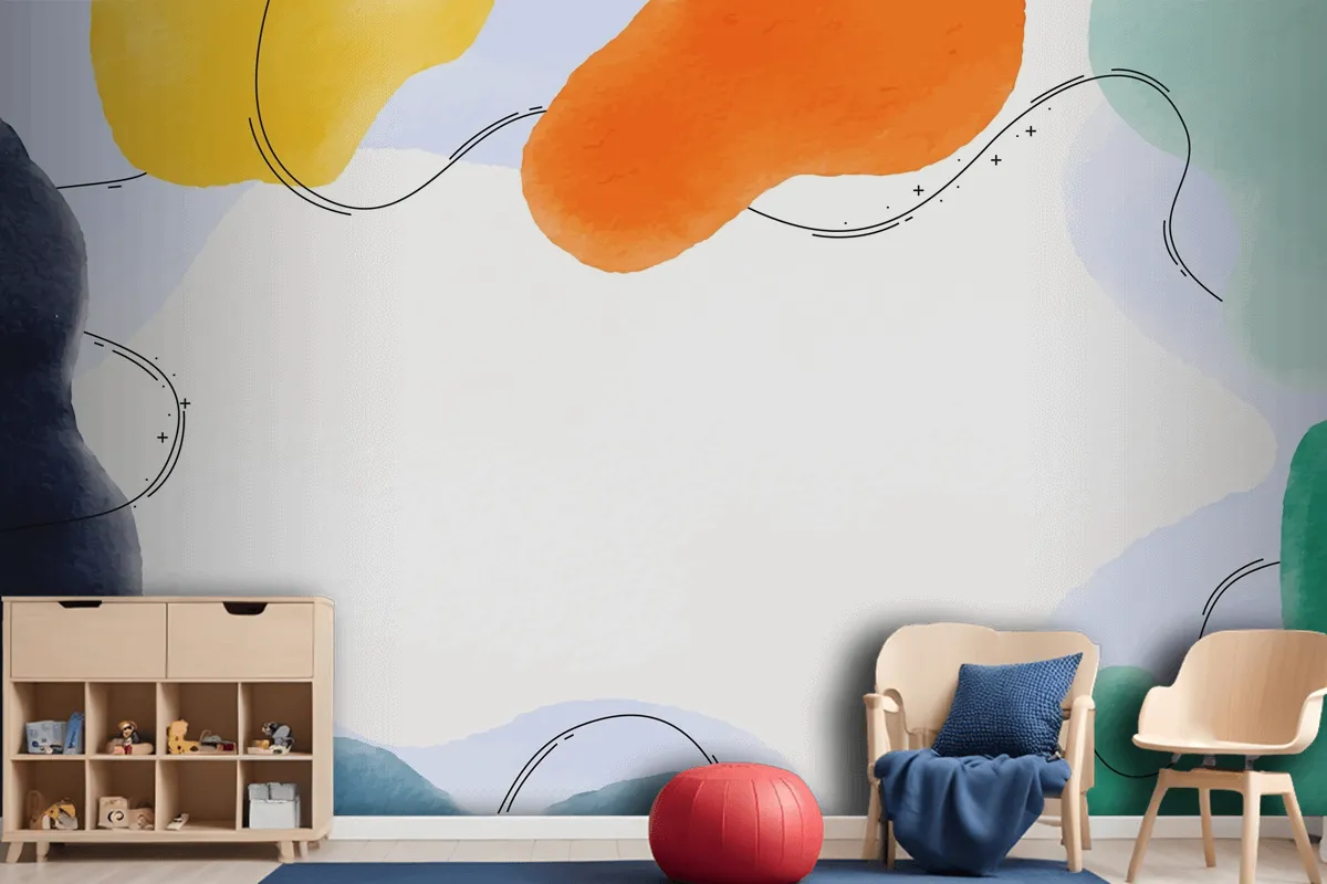 Watercolor Abstract Background Wallpaper Mural