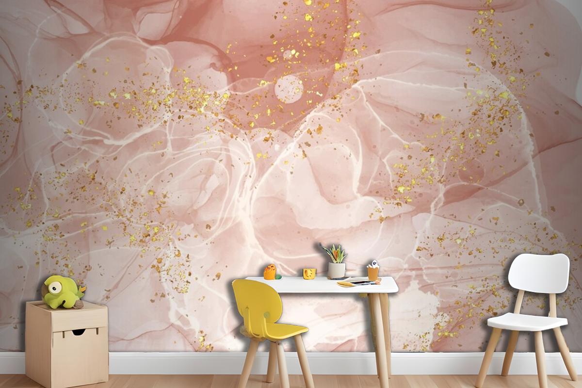 Watercolor Alcohol Ink Background Wallpaper Mural