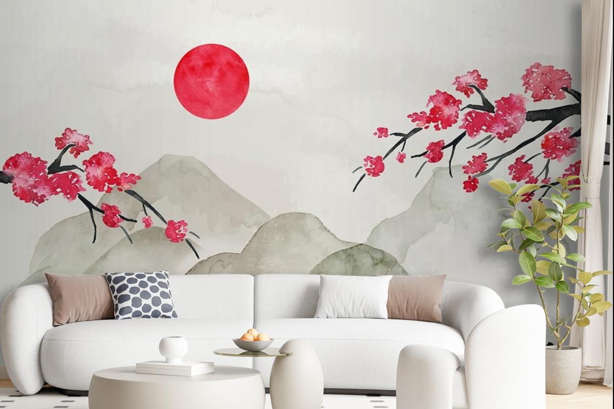 Watercolor Chinese Style Background Wallpaper Mural