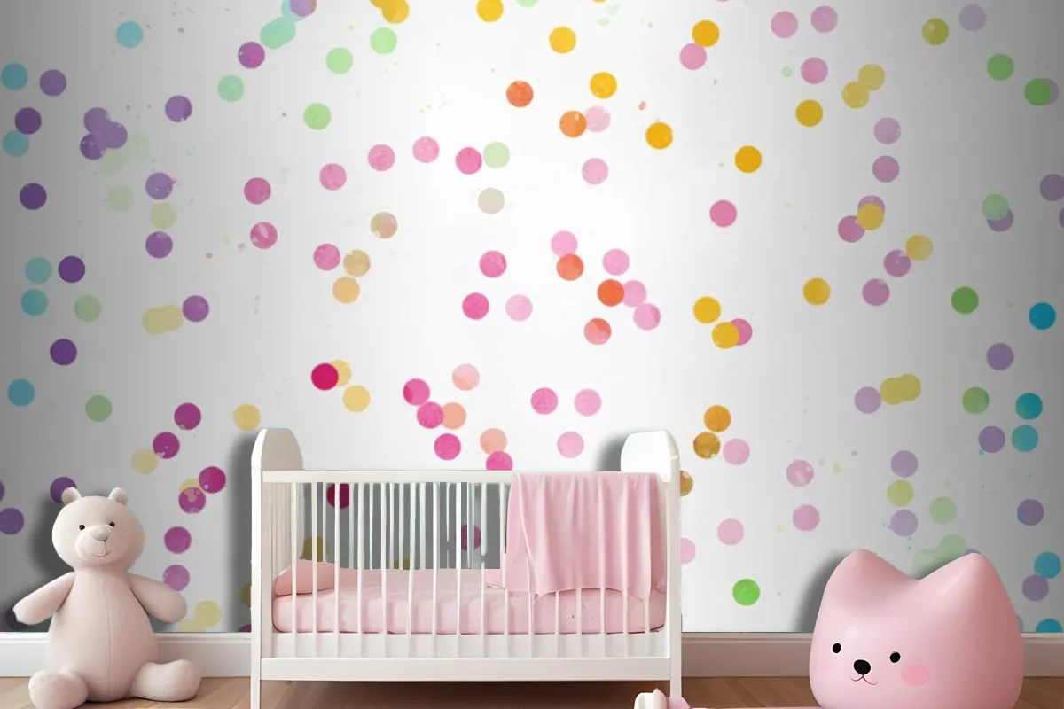 Watercolor Rainbow Background Wallpaper Mural