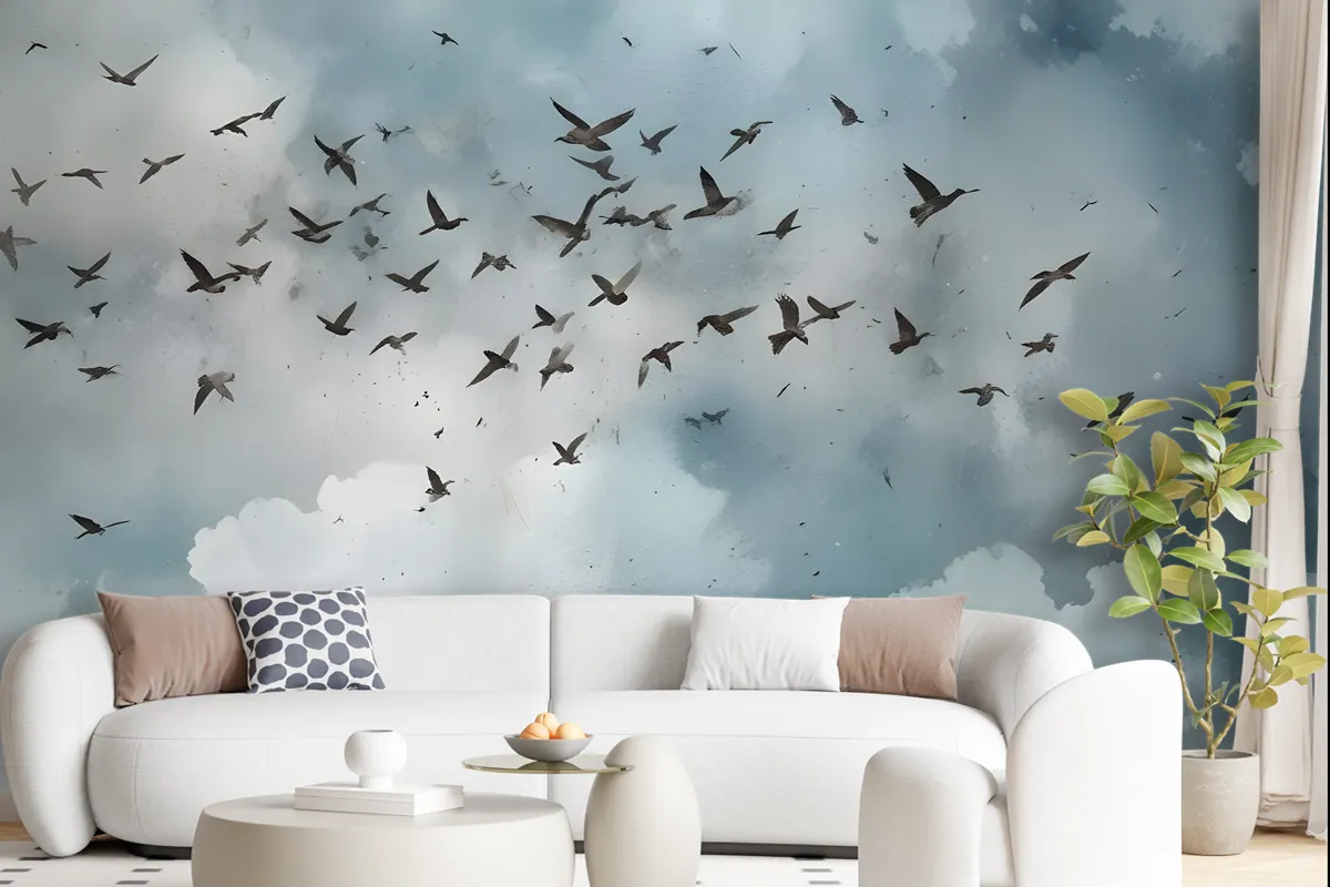 Watercolor Splash Art Wallpaper Mural