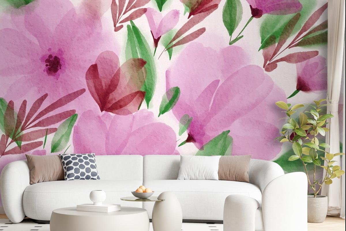 Watercolor Spring Wallpaper Mural