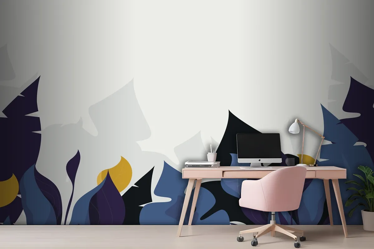 Tropical Design Office Wallpaper Mural