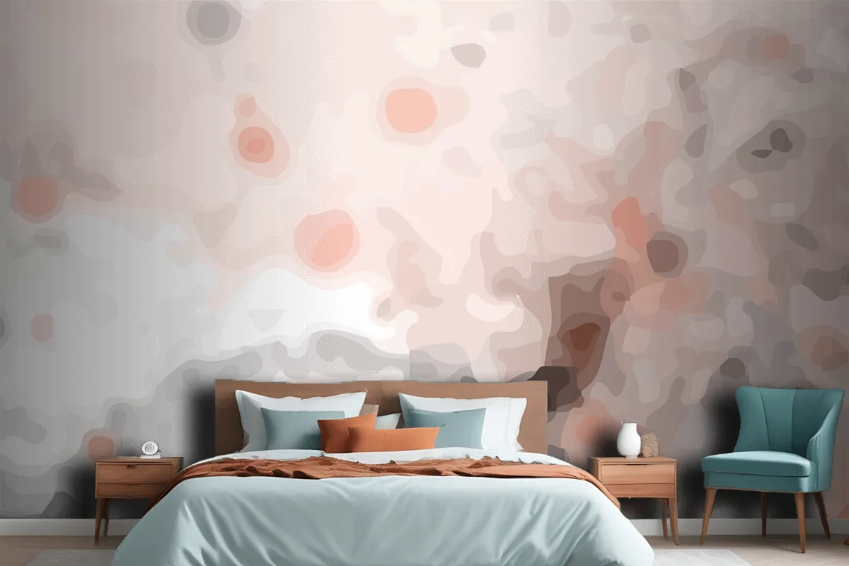 Hand Painted Watercolor Abstract Wallpaper Mural