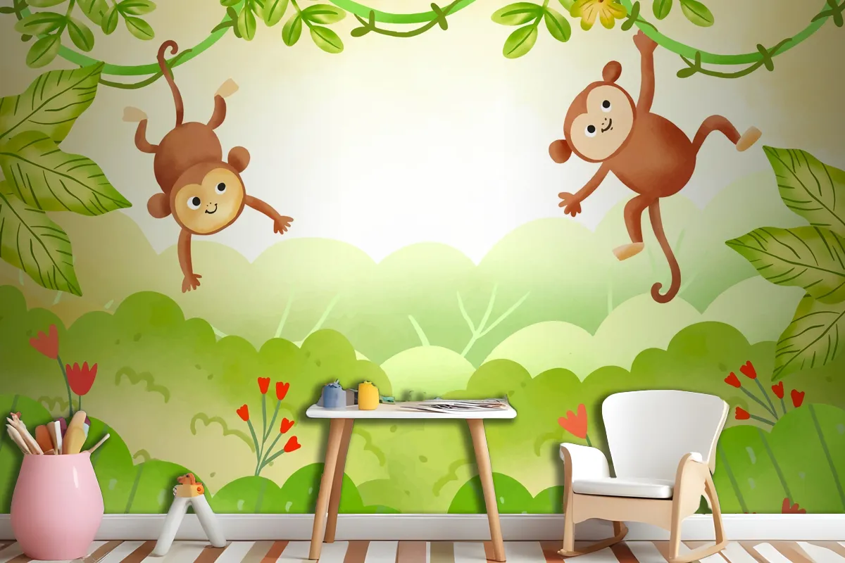 Watercolor World Wildlife Day Background Wallpaper Mural