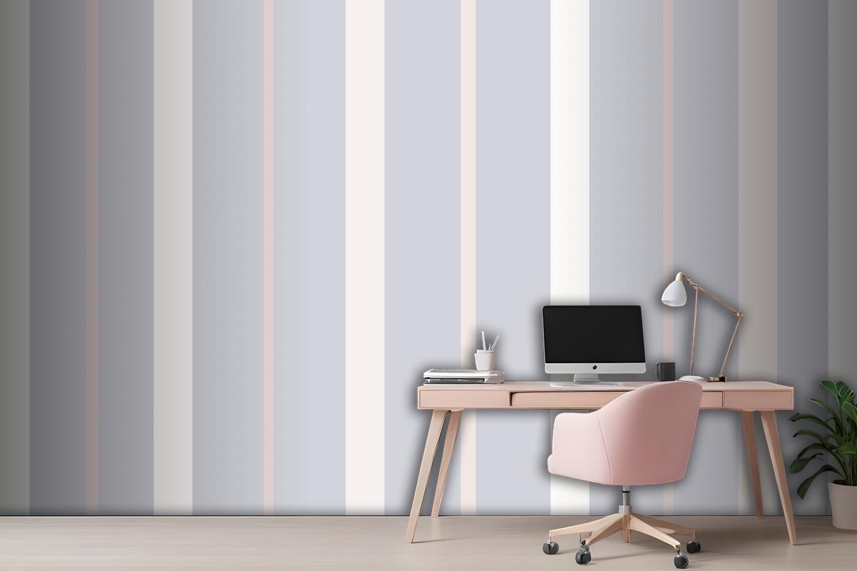 Aesthetic Background Line Pattern In Purple Pastel Wallpaper Mural