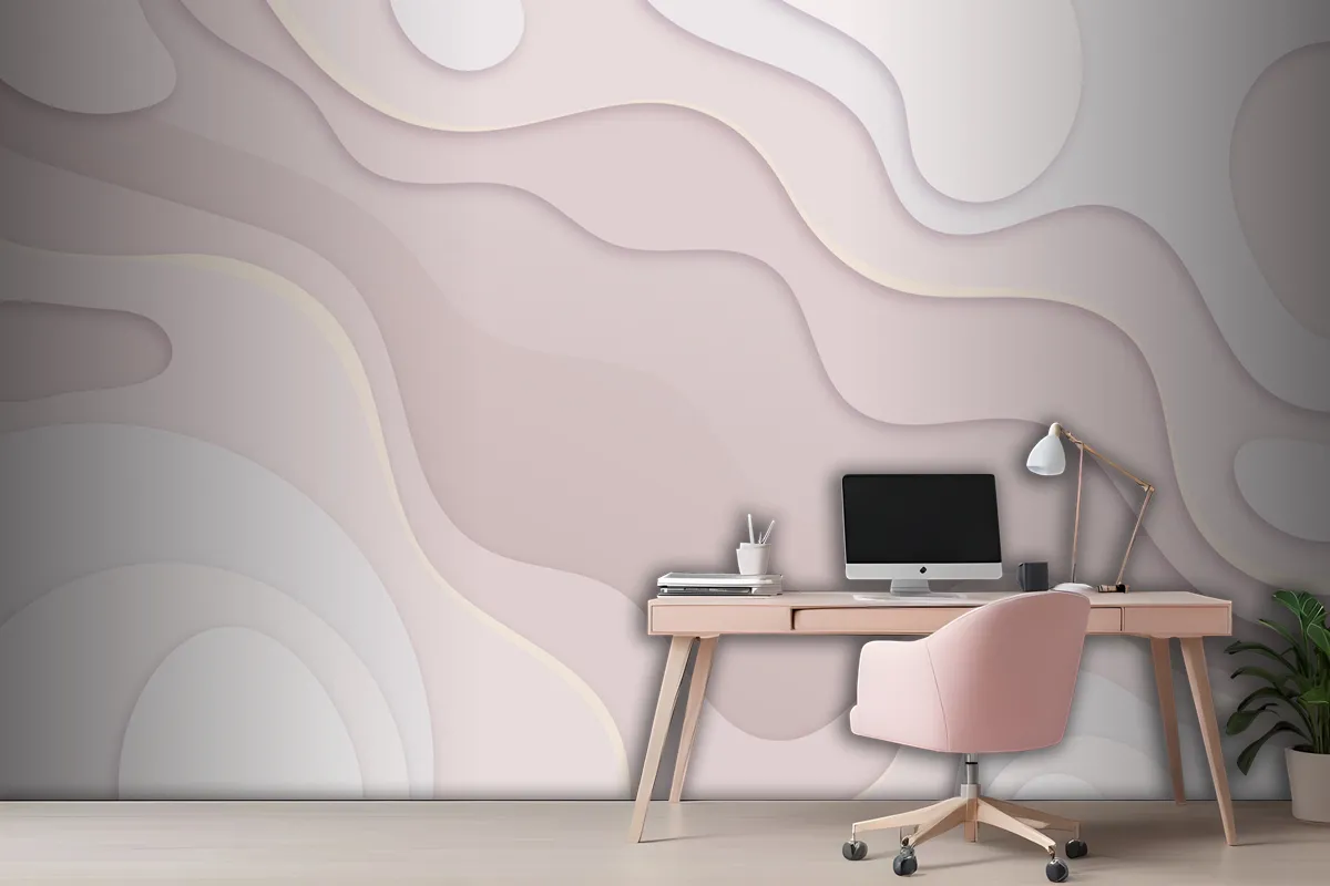 Abstract Paper Style Wallpaper Mural