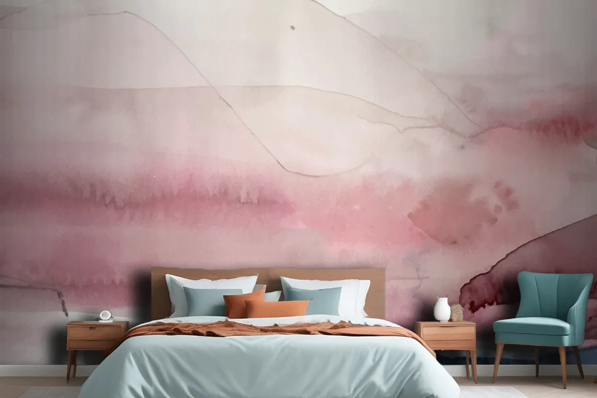 Soft Watercolor Splash Stain Background Wallpaper Mural