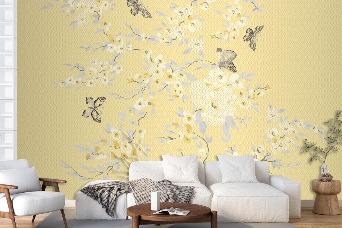 Graphic Pattern For Textile Fabric Designs Wallpaper Mural