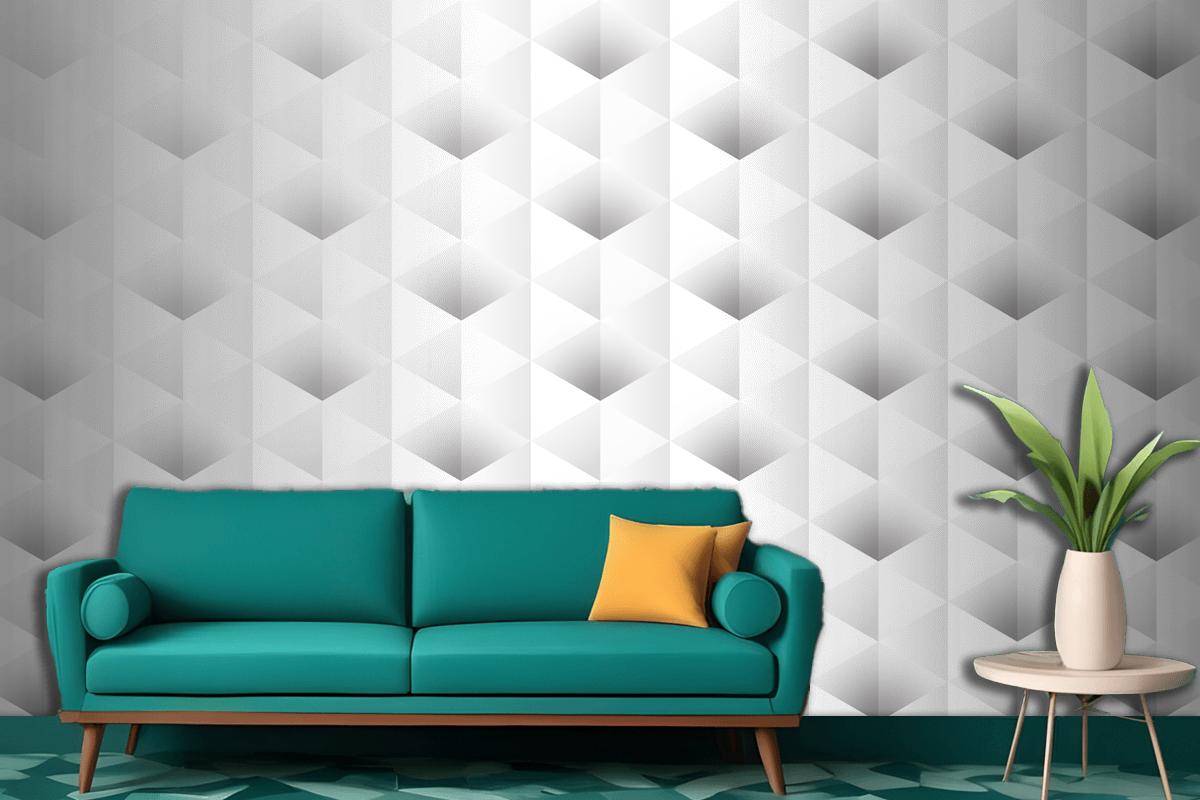 Abstract 3D Paper Style Living Room Wallpaper Mural